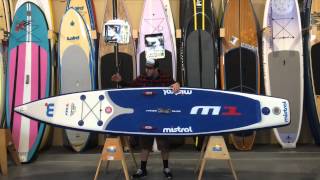 Mistral M1 Race 126quot Inflatable Paddle Board Review English [upl. by Brooke]