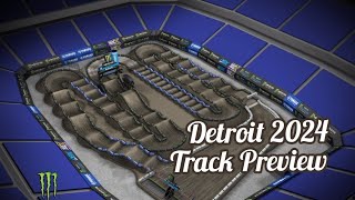 AMA Supercross 2024 Detroit Track Preview [upl. by Ausoj310]