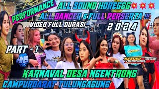 Part1 Video Full Durasi‼️Karnaval Desa Ngentrong Campurdarat Tulungagung 2024 Hut Ri ke 79 [upl. by Kcirderf]