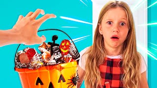 Nastya and her funny Halloween stories for kids [upl. by Guttery]