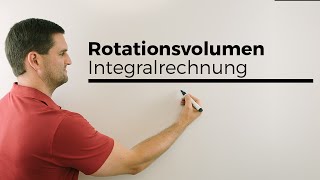 Rotationsvolumen Integralrechnung  Mathe by Daniel Jung [upl. by Oibirot440]