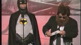 Christian Bale vs Joaquin Phoenix at IFC Spirit Awards [upl. by Velda]