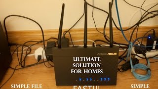 80211ac Router Asus RTAC68U Review ULTIMATE solution for homes [upl. by Hedgcock902]