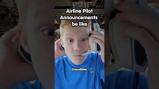 Airline Pilot Announcements Be Like 😳📢🧑‍✈️ [upl. by Airetnuhs]