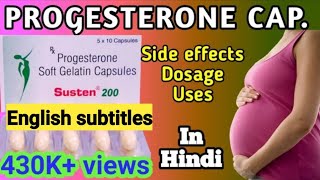 Progesterone sustained release tablets 200 mg  Susten 200 tablet during pregnancy [upl. by Ihcego]