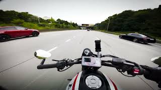 XSR700 POV  Highway Run Home [upl. by Narruc]