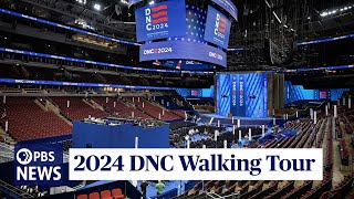 WATCH 2024 DNC Walking Tour  Democratic National Convention at United Center in Chicago [upl. by Marella]