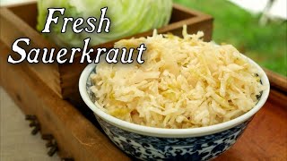 Making Fresh Sauerkraut  18th Century Cooking [upl. by Latihs]