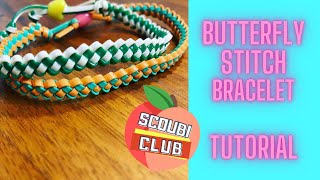 Scoubi Club  Butterfly Stitch Bracelet Tutorial [upl. by Silden96]