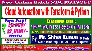 Cloud Automation Online Training  DURGASOFT [upl. by Aggappora14]