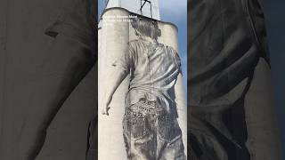 South Dakota Grain Mural by Guido van Helten mural farmers westernart [upl. by Umont]