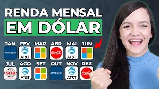 COMO RECEBER DIVIDENDOS EM DÓLAR TODOS OS MESES [upl. by Ahsiekram792]