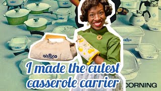 Let’s make a Vintage inspired Corning ware casserole Carrier [upl. by Helmut94]