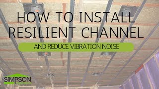 HOW TO INSTALL RESILIENT CHANNEL AND REDUCE VIBRATION NOISE [upl. by Atikahs506]