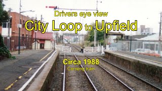 Drivers eye view City Loop to Upfield 1988 [upl. by Judenberg443]