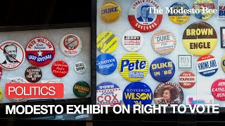 Modesto Museum Unveils New Exhibit Celebrating California Elections And Voting Rights [upl. by Crispen]