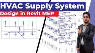 HVAC Design in Revit MEP  HVAC System  Revit MEP  PTS CAD Expert [upl. by Vikky]