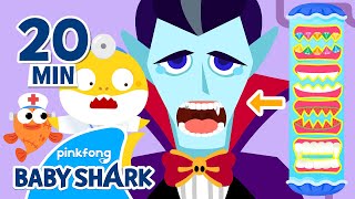 Scary Vampires Teeth are Rotten  Compilation  Hospital Play in Halloween  Baby Shark Official [upl. by Bond273]