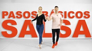 1 Pasos Básicos de Salsa  Aprende a bailar salsa con Alfonso y Mónica  Clases de salsa [upl. by Barna539]