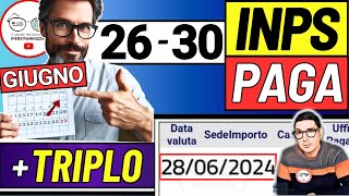 Inps PAGA 26  30 GIUGNO ➜ ANTICIPO DATE PAGAMENTI ASSEGNO DI INCLUSIONE ASSEGNO UNICO BONUS SFL [upl. by Meredith]