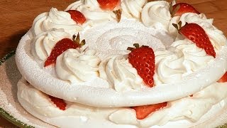 Making A Vacherin with Strawberries [upl. by Aihsenot]