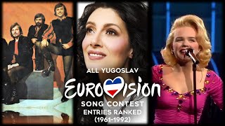 Yugoslavia 🟦⬜🟥  All Eurovision Songs Ranked 19611992 [upl. by Aihsema]