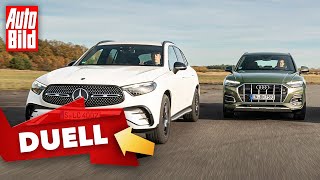 Audi Q5 vs Mercedes GLC 2022  Moderne SUVKlassiker im Vergleich  Duell mit Dennis Petermann [upl. by Spenser]