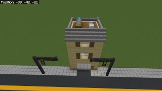 Building a townhouse in a Minecraft city [upl. by Durnan]