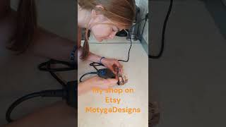 Engraving process jewelry copperjewellery handmade copperjewelry [upl. by Bendix837]