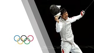 Lei Sheng Wins Mens Individual Foil Gold  London 2012 Olympics [upl. by Ttirrem]