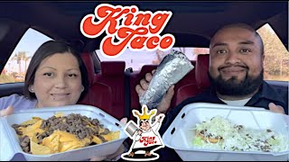 King Taco Mukbang mexivato kingtaco mexicanfood [upl. by Jun]