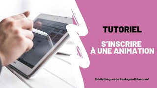 Tutoriel  Sinscrire à une animation [upl. by Staffard]