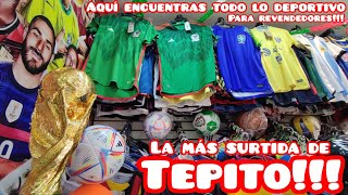 LA TIENDA DEPORTIVA MÁS SURTIDA DE TEPITO TODO PARA EL MUNDIAL TACOS JERSEY NFL NBA GORRAS PLAYERAS [upl. by Orv]