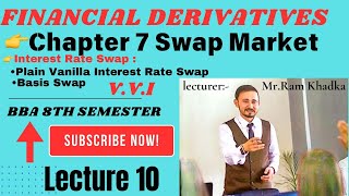 Lecture 10 Chapter 7 Swap Market Derivative financeBBA 8th SemesterInterest rate swap [upl. by Ennovaj]