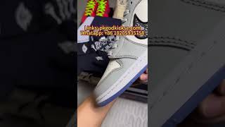 Unboxing Dior x Air Jordan 1 Low sneakers sneakershoesdiorama [upl. by Htebaile]