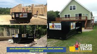 Dumpster Rental Swansboro NC  Island Trash  2522410879 [upl. by Fanning]