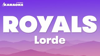 Royals  Lorde Karaoke Version [upl. by Etsirhc]