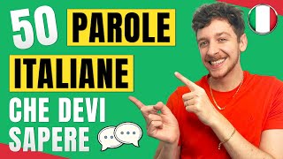 VOCABOLARIO ITALIANO 50 Parole Italiane Che Dovresti Sapere Sub ITA  Imparare l’Italiano [upl. by Rosario]