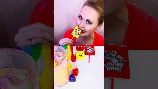 ASMR RAINBOW DESSERTS asmrdessert asmrdessertmukbang asmrdesserts rainbowfood crunchyasmr [upl. by Akinej]