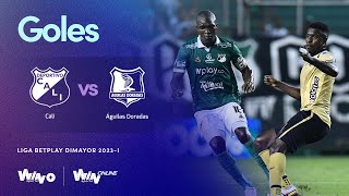 Cali vs Águilas Doradas goles   Liga BetPlay Dimayor 2023 1  Fecha 5 [upl. by Anilak10]