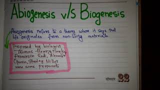 Abiogenesis vS Biogenesis [upl. by Reyna251]