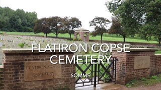 FLATIRON COPSE CEMETERY MAMETZ WOOD SOMME [upl. by Alilad902]