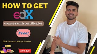 How to get edX online courses for FREE with certificate  edx financial aid [upl. by Selle203]