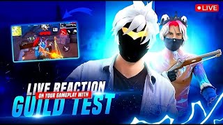 GUILD TEST LIVE I 1 VS 2 I REACTION YOUR GAMEPLY I TROJAN IZ LIVE classyfreefire nonstopgaming [upl. by Basir985]