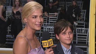 Selma Blairs Son REACTS to Her DWTS Debut Exclusive [upl. by Aramaj]