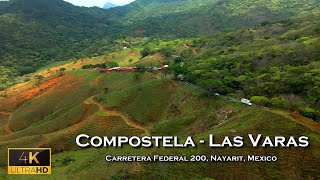 Grandes Barrancos CARRETERA federal 200 la más peligrosa de Nayarit  Compostela Vallarta 4K [upl. by Zaneta]