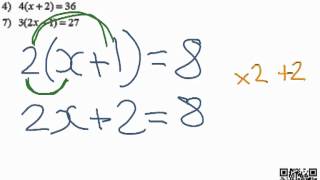 Solving equations with brackets [upl. by Meng]