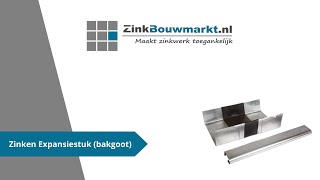 Installatie zinken expansiestuk met kraal voor Bakgoot  zinkbouwmarktnl [upl. by Knowland]