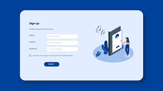 Designing a simple Signup page UI using Figma  Signup Page UI Design [upl. by Grant390]