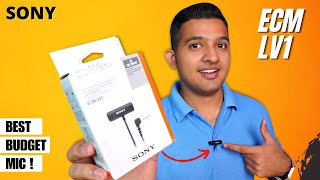 Sony ECMLV1 Lavalier Microphone  Review⚡Best Budget Microphone Under 2000  🔥🔥 [upl. by Austina]